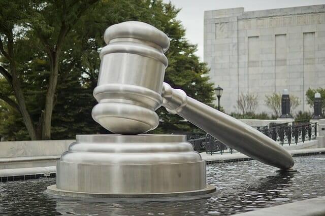 Gavel statue